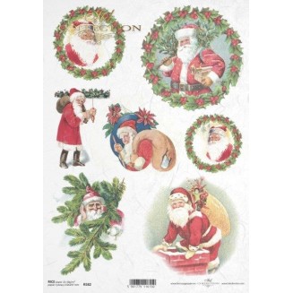 Itd. Collection Ριζόχαρτο Decoupage A4 (21x29,7cm) Christmas Motifs - Santa Claus