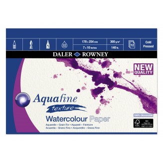 Daler Rowney Μπλοκ Ακουαρέλας Aquafine 12Φ 17,8x25,4cm 300gr Cold Pressed