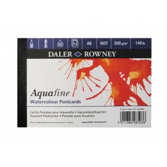 Daler Rowney Μπλοκάκι με 12 Postcards Ακουαρέλας Aquafine A6 (10,5X14,8 cm) 300gr