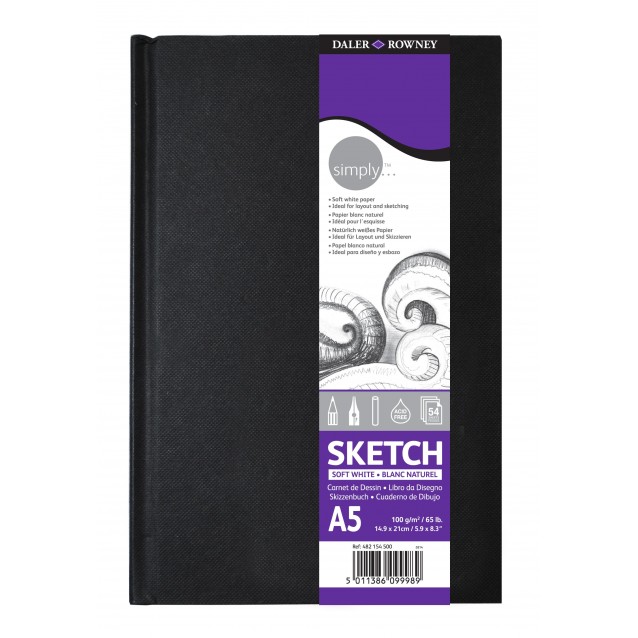 Daler Rowney Σκληρόδετο Sketchbook Simply 54Φ A5 (14,8Χ21cm) 100gr