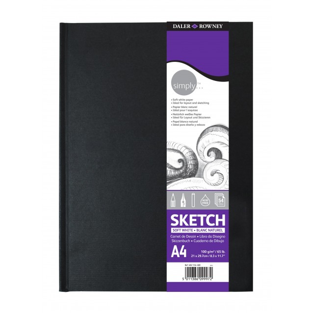 Daler Rowney Σκληρόδετο Sketchbook Simply 54Φ A4 (21x29,7cm) 100gr