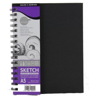 Daler Rowney Σκληρόδετο Σπιράλ Sketchbook Simply 54Φ A4 (21x29,7cm) 100gr