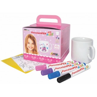 Kreul PorcelainPen Easy Set με Κούπα Κορίτσι