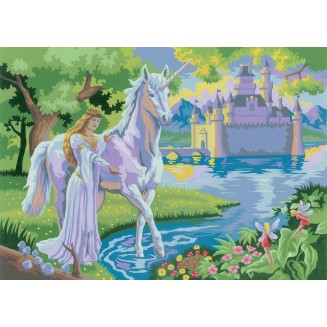 Royal & Langnickel Ζωγραφική με Νούμερα 30x40cm Fairy Castle