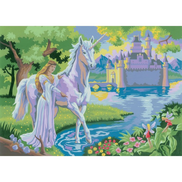 Royal & Langnickel Ζωγραφική με Νούμερα 30x40cm Fairy Castle