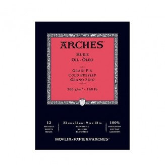 Arches Μπλοκ Λαδιού 300gr 23x31cm 12 φύλλων