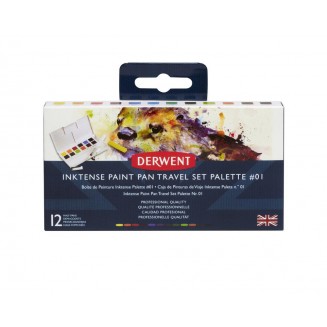 Derwent Travel Set με 12 Ταμπλέτες Inktense #01