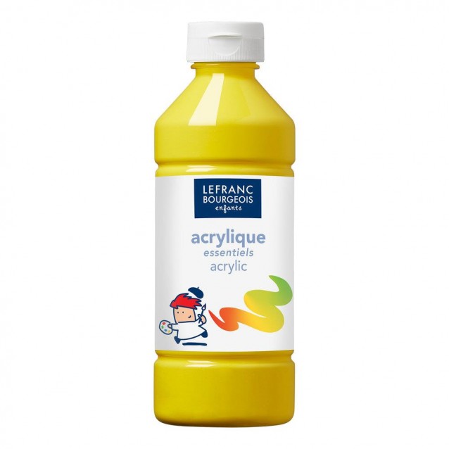 Lefranc & Bourgeois 500ml Acrylic Primary Yellow