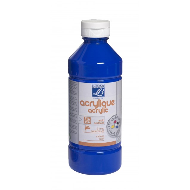 Lefranc & Bourgeois 500ml Acrylic Dark Blue