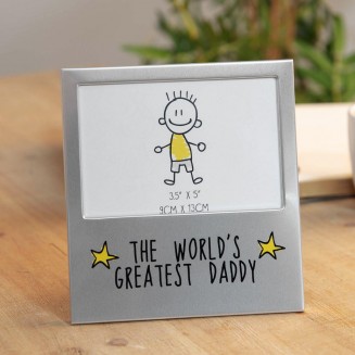 Κορνίζα από Αλουμίνιο 13x8cm Greatest Daddy