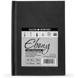 Daler Rowney Σκληρόδετο Artists Sketchbook Ebony 62Φ A6 (10,5x14,8cm) 150gr