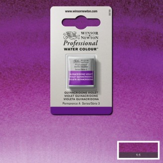 Winsor & Newton Half Pan Ακουαρέλας Professional 550 Quinacridone Violet Series 3