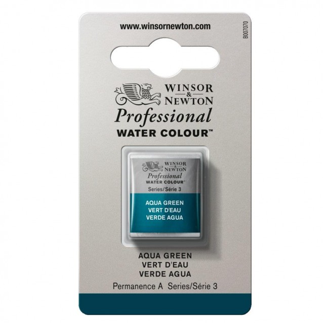 Winsor & Newton Half Pan Ακουαρέλας Professional 697 Aqua Green Series 3