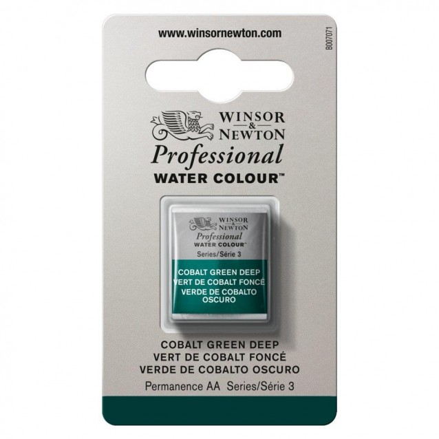 Winsor & Newton Half Pan Ακουαρέλας Professional 185 Cobalt Green Deep Series 3