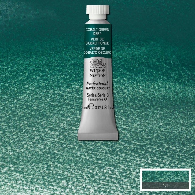 Winsor & Newton 5ml Ακουαρέλας Professional 185 Cobalt Green Deep Series 3