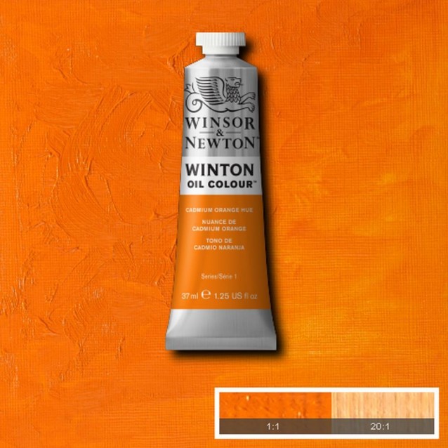 Winsor & Newton 37ml Winton Oil Cadmium Orange Hue