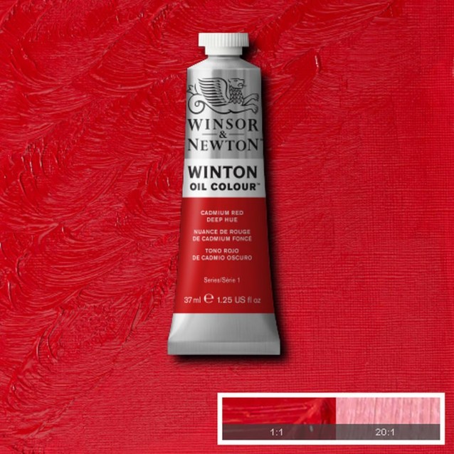 Winsor & Newton 37ml Winton Oil Cadmium Red Deep Hue