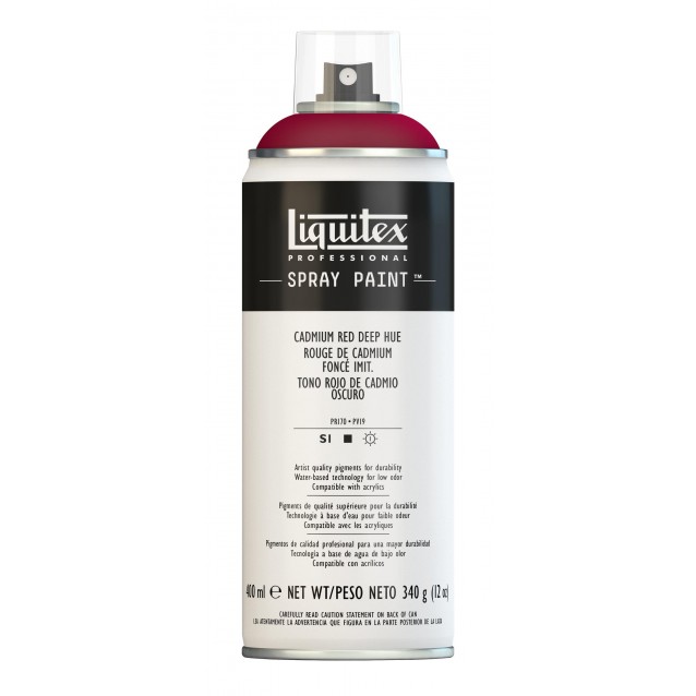 Liquitex Professional 400ml Acrylic Spray 311 Cadmium Red Deep Hue