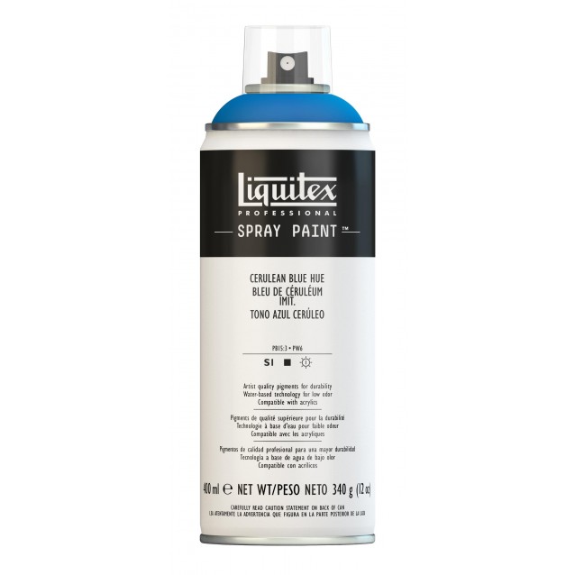 Liquitex Professional 400ml Acrylic Spray 470 Cerulean Blue Hue