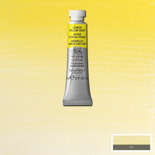 Winsor & Newton 5ml Ακουαρέλας Professional 348 Lemon Yellow Deep Series 2