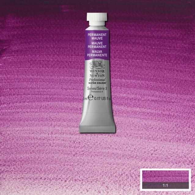 Winsor & Newton 5ml Ακουαρέλας Professional 491 Permanent Mauve Series 3