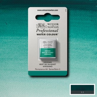 Winsor & Newton Half Pan Ακουαρέλας Professional 692 Viridian Series 3