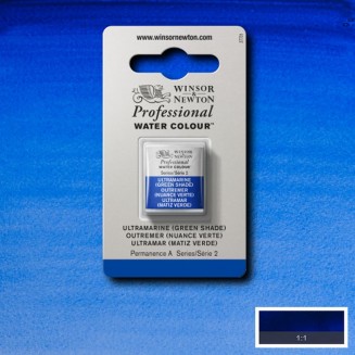 Winsor & Newton Half Pan Ακουαρέλας Professional 667 Ultamarine Green Shade Series 2