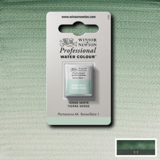 Winsor & Newton Half Pan Ακουαρέλας Professional 637 Terre Verte Series 1