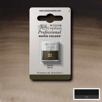 Winsor & Newton Half Pan Ακουαρέλας Professional 609 Sepia Series 1