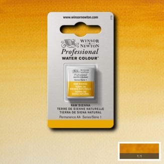 Winsor & Newton Half Pan Ακουαρέλας Professional 552 Raw Sienna Series 1