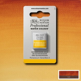 Winsor & Newton Half Pan Ακουαρέλας Professional 547 Quinacridone Gold Series 3