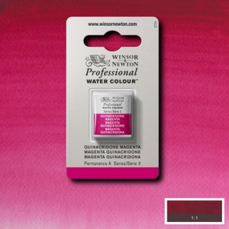 Winsor & Newton Half Pan Ακουαρέλας Professional 545 Quinacridone Magenta Series 3