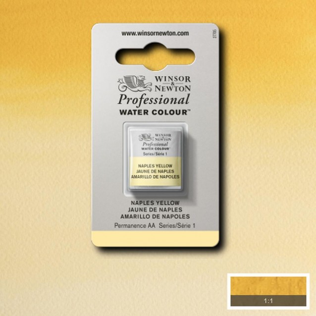 Winsor & Newton Half Pan Ακουαρέλας Professional 422 Naples Yellow Series 1