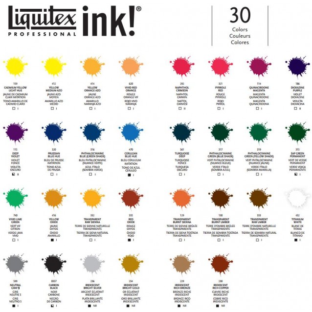 Liquitex : Professional : Acrylic Ink : 30ml : Neutral Grey 5