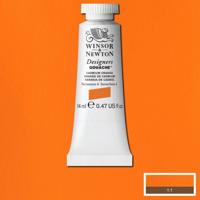 Winsor & Newton 14ml Τέμπερα Designers Cadmium Orange Serie 4