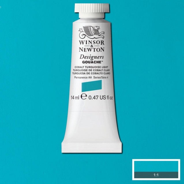 Winsor & Newton 14ml Τέμπερα Designers Cobalt Turquoise Light Serie 4