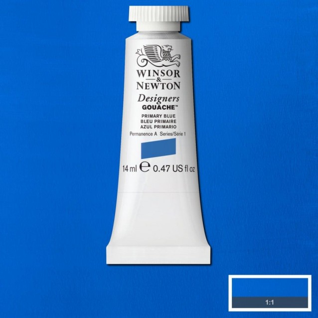 Winsor & Newton 14ml Τέμπερα Designers Primary Blue Serie 1