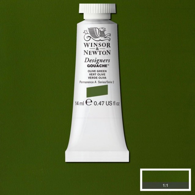 Winsor & Newton 14ml Τέμπερα Designers Olive Green Serie 2