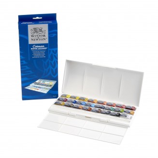 Winsor & Newton Cotman Κασετίνα Studio Set 24 Whole Pans Ακουαρέλας