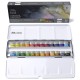 Winsor & Newton Professional Watercolor Black Box με 24 Half Pans