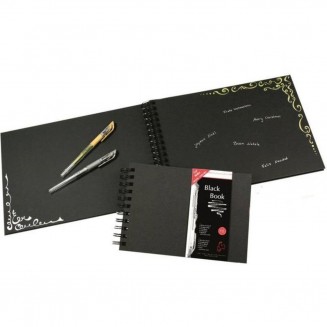 Hahnemuhle Black Book Σπιράλ 30 Φύλλα A4 (21Χ29,7 cm) 250gr