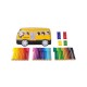 Faber Castell 33 Μαρκαδόροι Connector σε Μεταλλική Kασετίνα School Bus