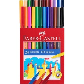 Faber Castell 24 Λεπτοί Μαρκαδόροι