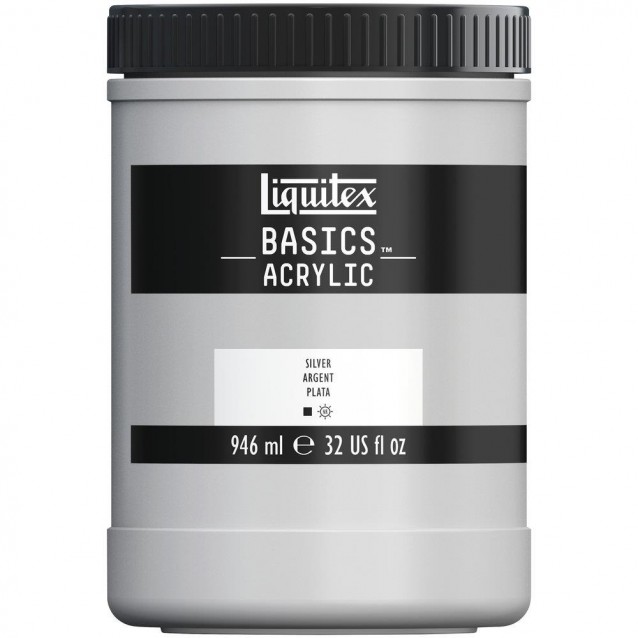 Liquitex Basics 946ml Acrylic 052 Silver