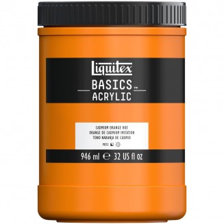 Liquitex Basics 946ml Acrylic 720 Cadmium Orange Hue