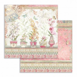 Stamperia Χαρτί Scrapbooking 30,5x30,5cm Διπλής Όψης Vases