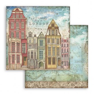 Stamperia Χαρτί Scrapbooking 30,5x30,5cm Διπλής Όψης London Houses