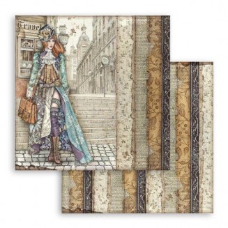 Stamperia Χαρτί Scrapbooking 30,5x30,5cm Διπλής Όψης Lady Vagabond