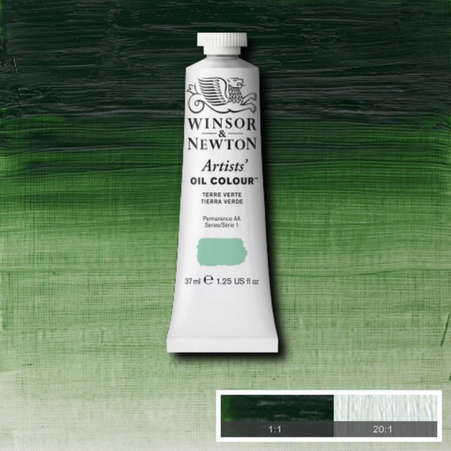 Winsor & Newton 37ml Artists Oil Series 1 Terre Verte