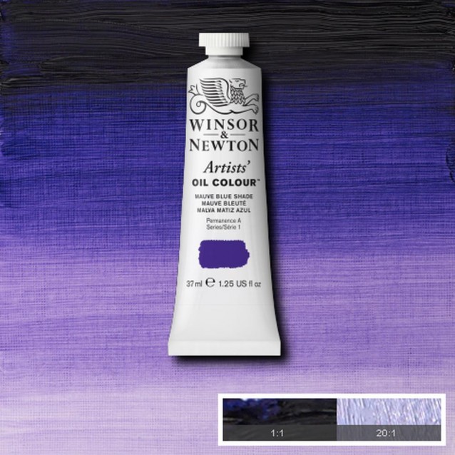 Winsor & Newton 37ml Artists Oil Series 1 Mauve Blue Shade